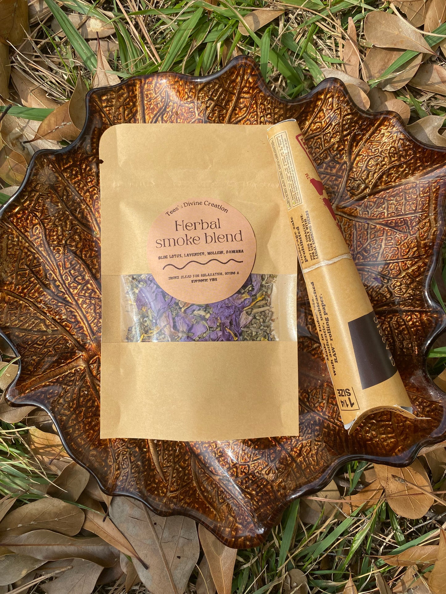 Herbal smoke blend